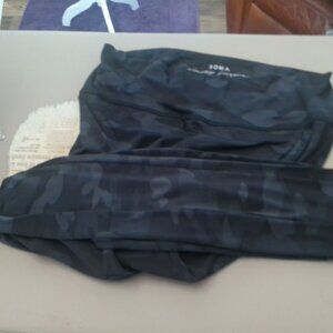 Soma Black Camouflage Ankle Pants